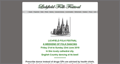 Desktop Screenshot of lichfieldfolkfestival.co.uk